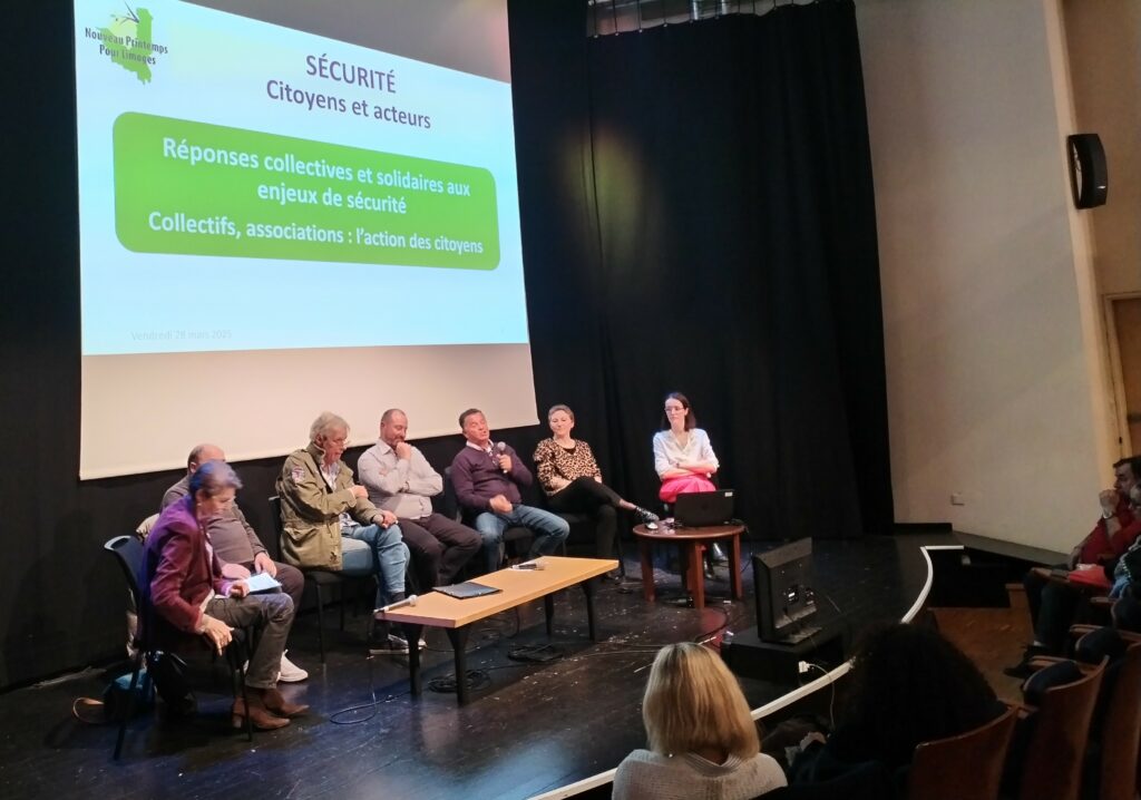 Échanges entre nos invités et la salle, durant la table ronde "Sécurité : citoyens et acteurs" le 28 mars 2025 à Limoges
